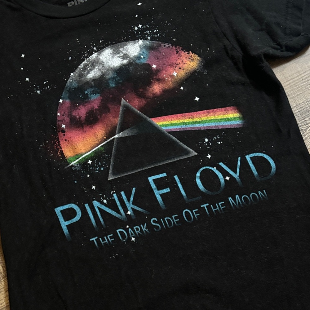 Pink Floyd Black Tee with Cosmic Design